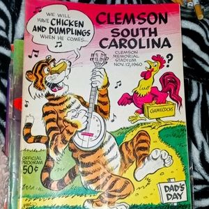 VINTAGE CLEMSON FOOTBALL PROGRAM